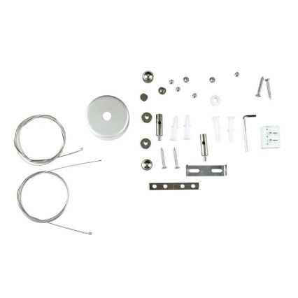 Candelabro suspenso LED SAMSUNG CHIP LED/40W/230V 6400K preto