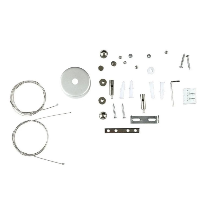 Candelabro suspenso LED SAMSUNG CHIP LED/40W/230V 6400K preto