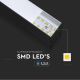 Candelabro suspenso LED SAMSUNG CHIP LED/40W/230V 6400K preto