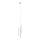 Candelabro suspenso LED TUBULAR 3xLED/5W/230V branco