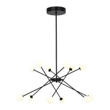 Candelabro suspenso LED WHISTLE 12xLED/3W/230V preto