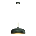 Candelabro suspenso LINCOLN 1xE27/60W/230V d. 35 cm verde