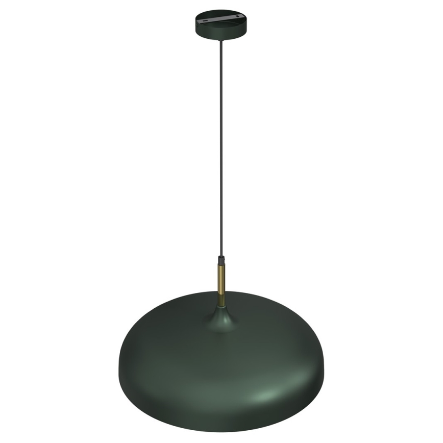 Candelabro suspenso LINCOLN 1xE27/60W/230V d. 45 cm verde