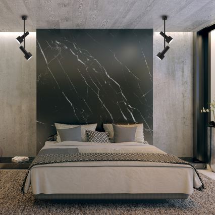 Candelabro suspenso LINTERNA 2xGX53/12W/230V preto