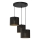 Candelabro suspenso LOFT SHADE 3xE27/60W/230V preto/dourado