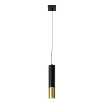 Candelabro suspenso LOOPEZ 1xGU10/40W/230V preto/dourado