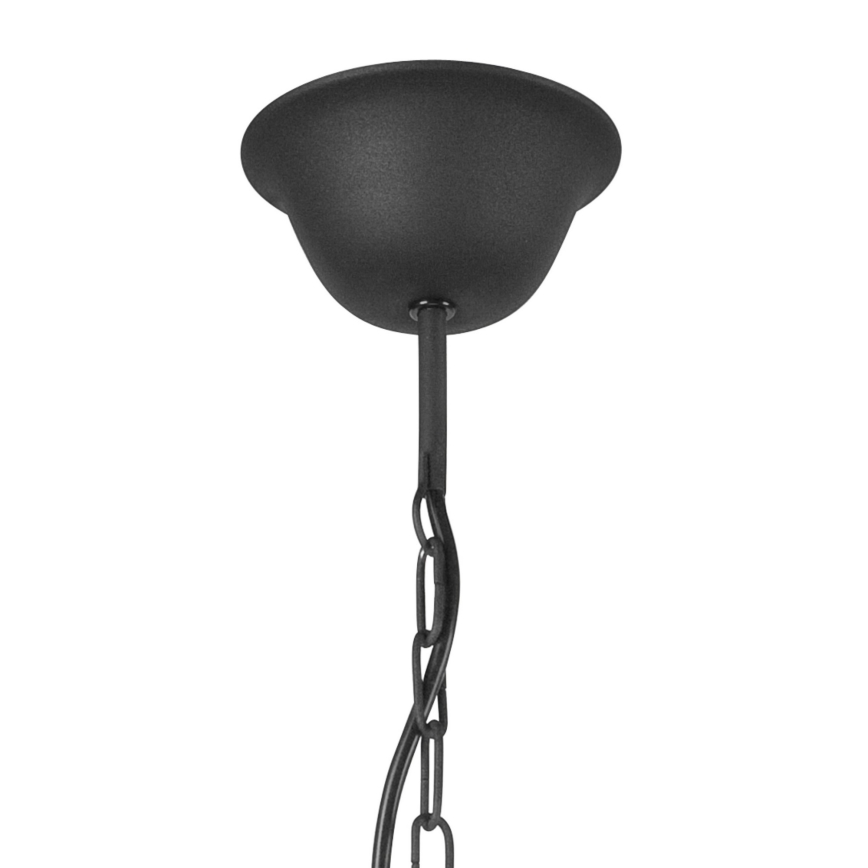 Candelabro suspenso LUCY 8xE14/60W/230V preto