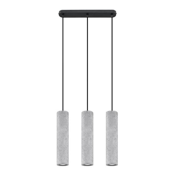 Candelabro suspenso LUVO 3xGU10/40W/230V betão/preto