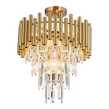 Candelabro suspenso MADISON 9xE14/40W/230V dourada