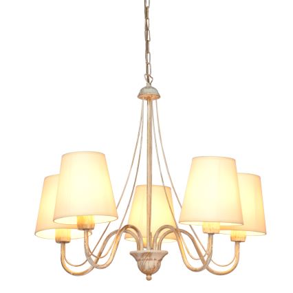 Candelabro suspenso MALBO 5xE27/15W/230V bege