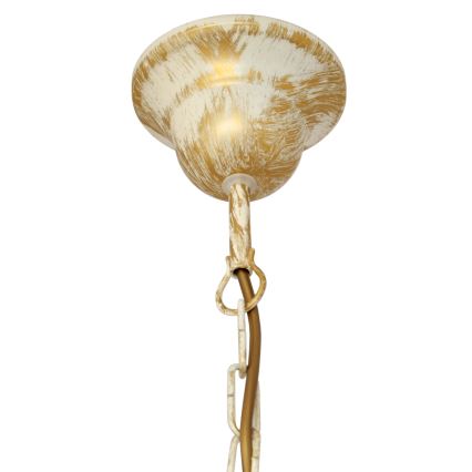 Candelabro suspenso MALBO 5xE27/15W/230V bege