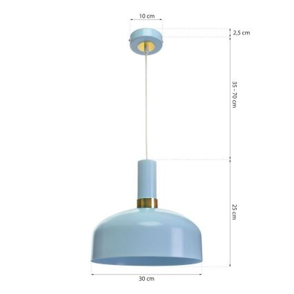 Candelabro suspenso MALMO 1xE27/60W/230V