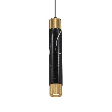 Candelabro suspenso MARBLE 1xGU10/8W/230V preto/dourado