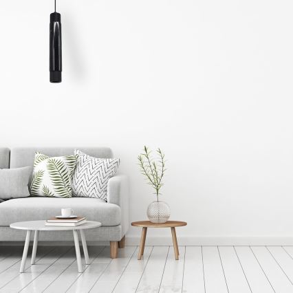 Candelabro suspenso MARBLE 1xGU10/8W/230V preto