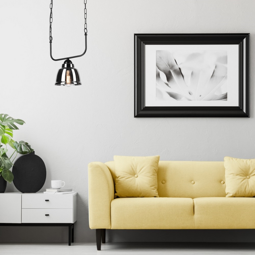 Candelabro suspenso MARIO 1xE27/60W/230V cromado