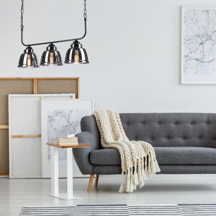 Candelabro suspenso MARIO 3xE27/60W/230V cromado