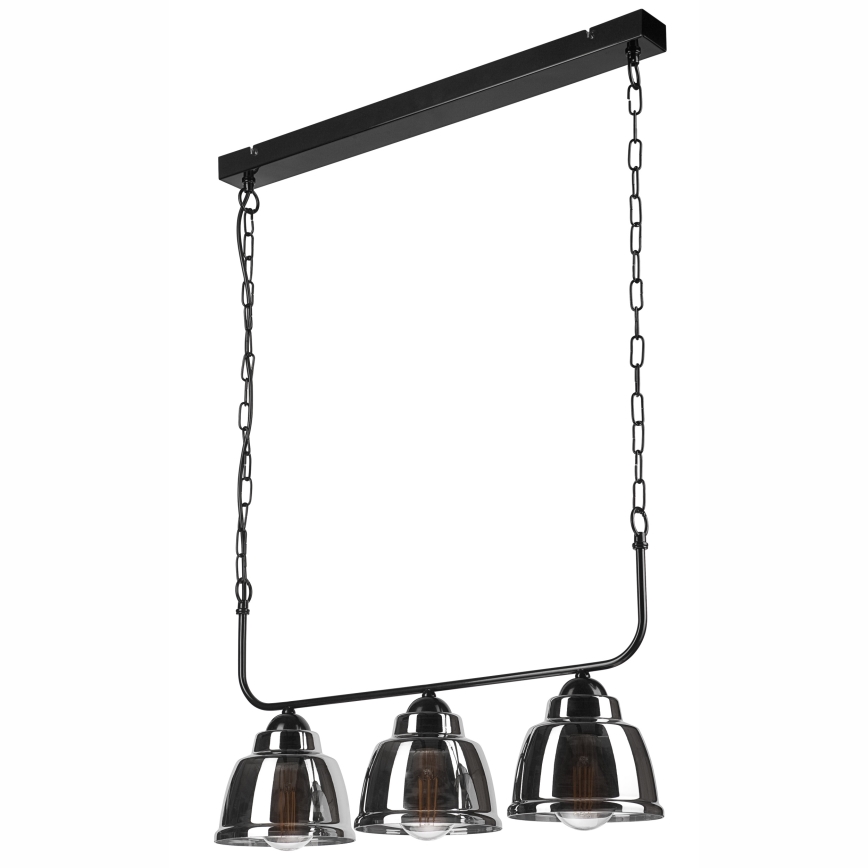 Candelabro suspenso MARIO 3xE27/60W/230V cromado