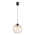 Candelabro suspenso MATT 1xE27/60W/230V preto/cobre