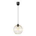 Candelabro suspenso MATT 1xE27/60W/230V preto/dourado