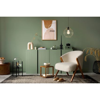 Candelabro suspenso MATT 1xE27/60W/230V preto/dourado