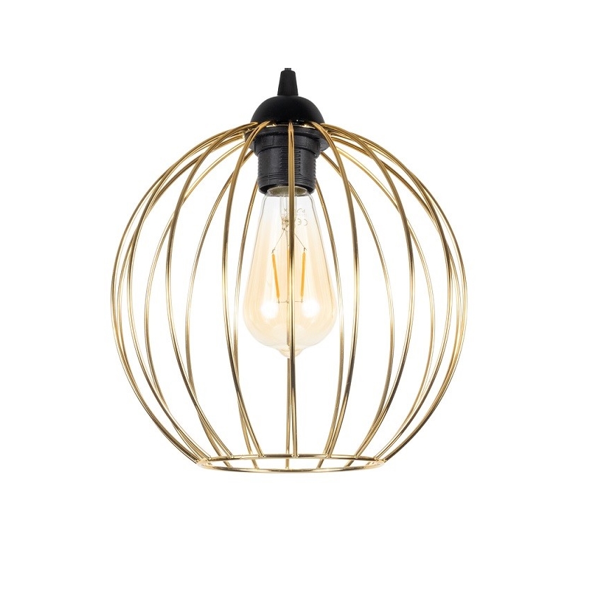 Candelabro suspenso MATT 1xE27/60W/230V preto/dourado