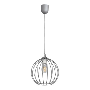 Candelabro suspenso MERCURE 1xE27/15W/230V cinzento