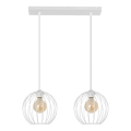 Candelabro suspenso MERCURE 2xE27/15W/230V branco