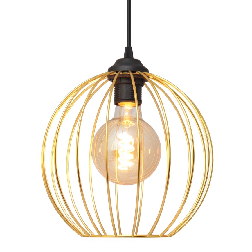 Candelabro suspenso MERCURE 2xE27/15W/230V dourada/preto