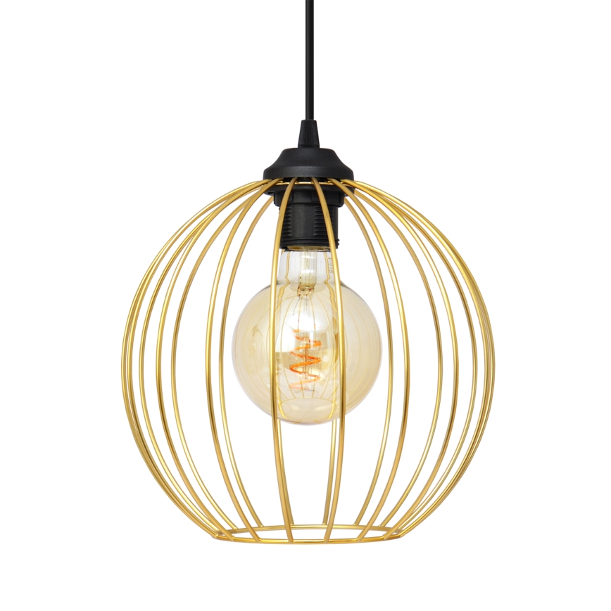 Candelabro suspenso MERCURE 3xE27/15W/230V dourada/preto