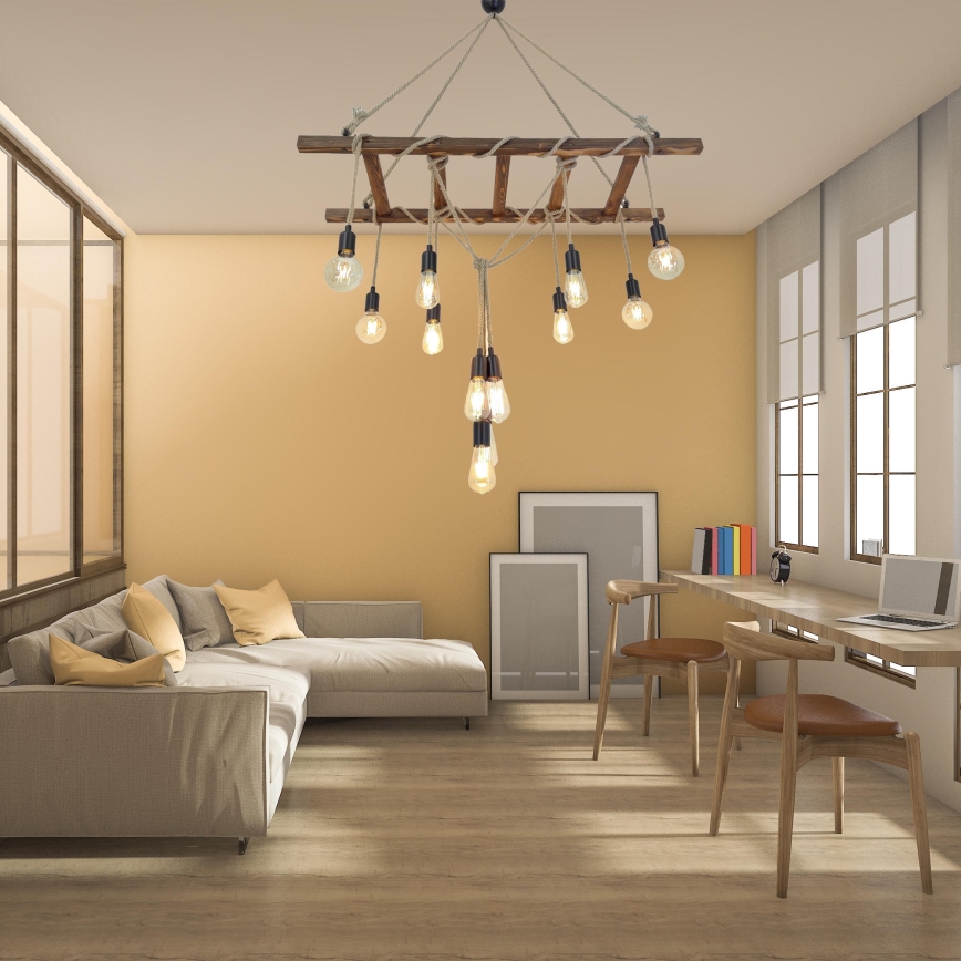 Candelabro suspenso MERDIVEN 12xE27/40W/230V