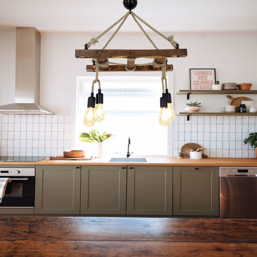 Candelabro suspenso MERDIVEN 4xE27/40W/230V