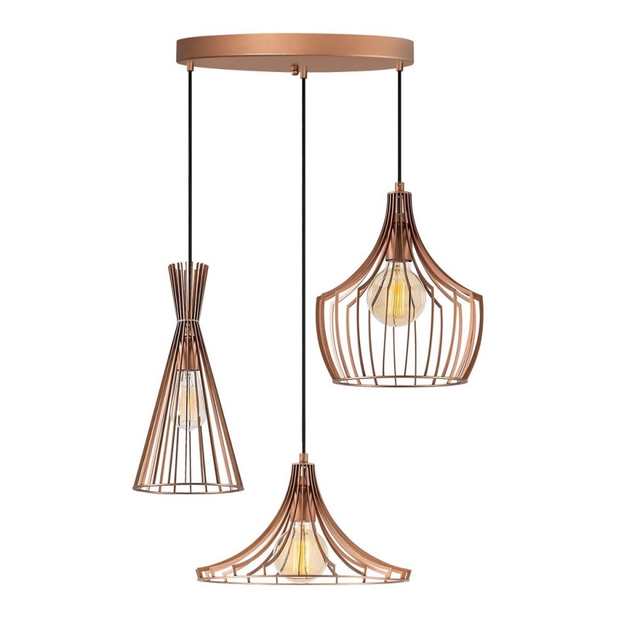 Candelabro suspenso MEZOPOTAMYA 3xE27/40W/230V