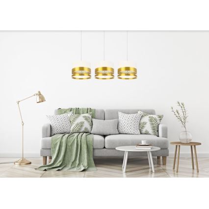 Candelabro suspenso MILO 3xE27/60W/230V dourado