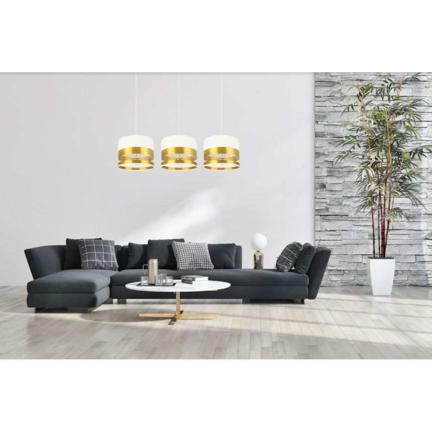 Candelabro suspenso MILO 3xE27/60W/230V dourado