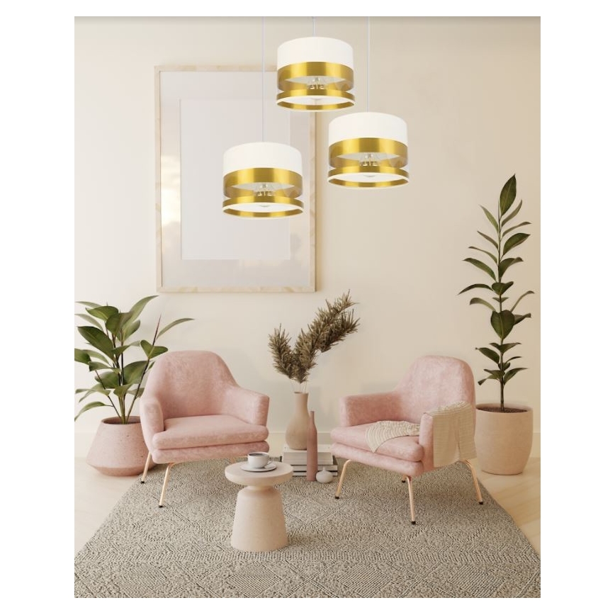 Candelabro suspenso MILO 3xE27/60W/230V dourado