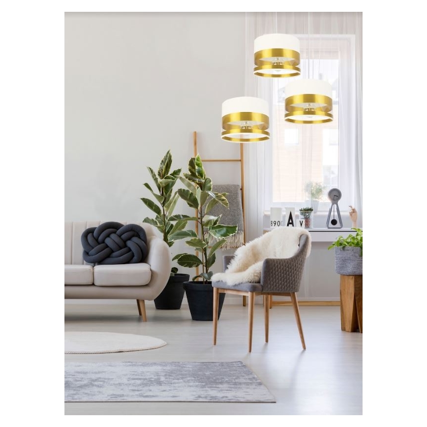 Candelabro suspenso MILO 3xE27/60W/230V dourado