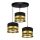 Candelabro suspenso MILO 3xE27/60W/230V dourado/preto