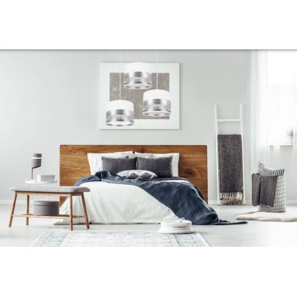 Candelabro suspenso MILO 3xE27/60W/230V prateado