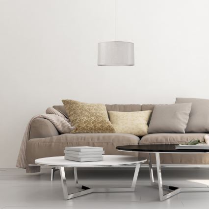 Candelabro suspenso MONTE 1xE27/60W/230V prateado