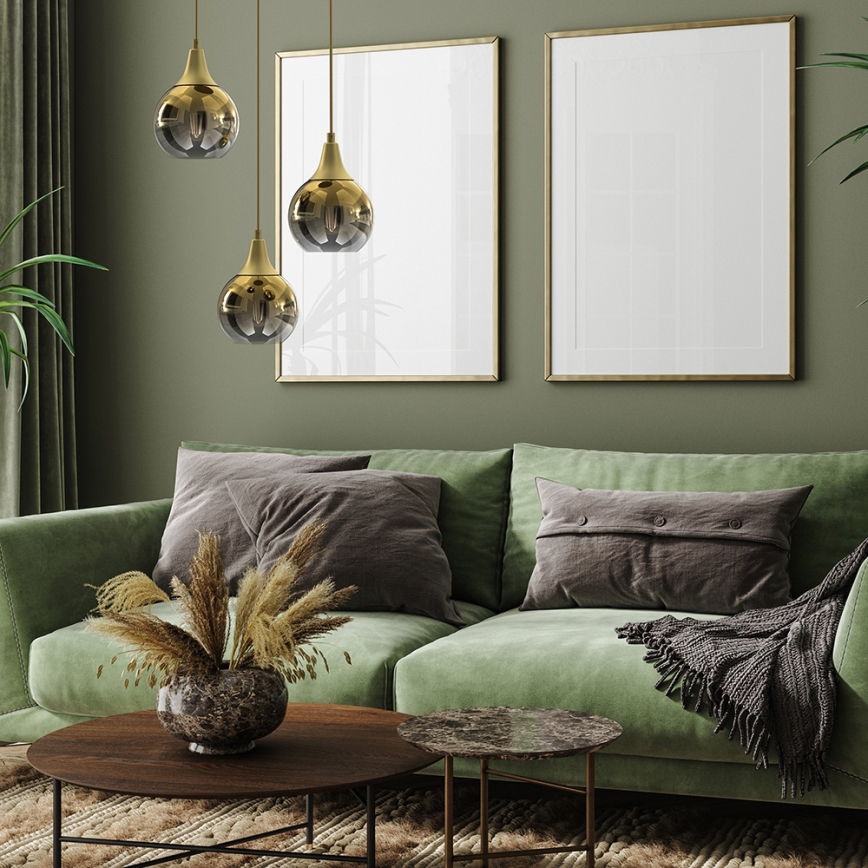 Candelabro suspenso MONTE 3xE27/60W/230V dourado