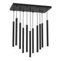 Candelabro suspenso MONZA 11xG9/8W/230V preto