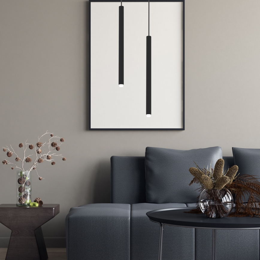 Candelabro suspenso MONZA 1xG9/8W/230V preto