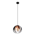 Candelabro suspenso MOONLIGHT 1xE27/15W/230V preto/cobre