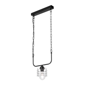 Candelabro suspenso MORGAN 1xE27/60W/230V preto/cromado