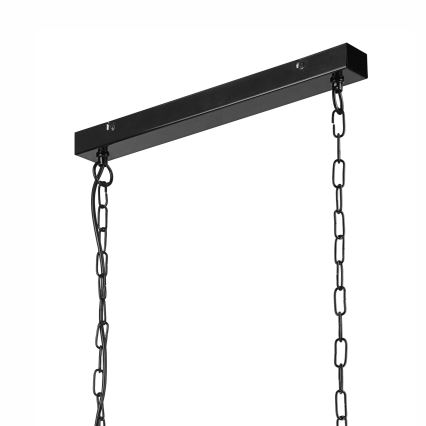 Candelabro suspenso MORGAN 2xE27/60W/230V preto/cromado