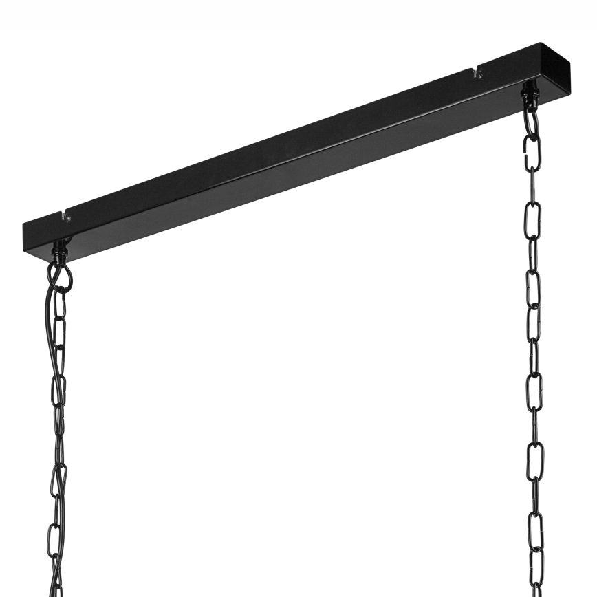 Candelabro suspenso MORGAN 3xE27/60W/230V preto/cobre