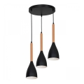 Candelabro suspenso MUZA 3xE27/60W/230V redondo