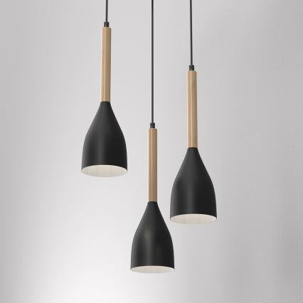 Candelabro suspenso MUZA 3xE27/60W/230V redondo