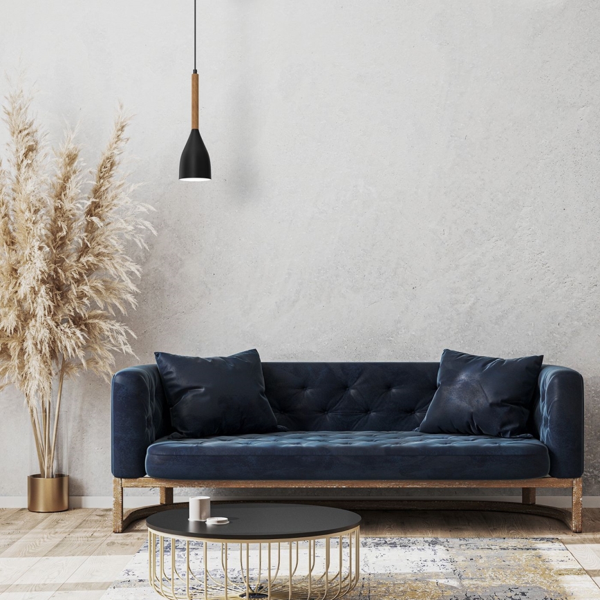 Candelabro suspenso MUZA NEW 1xE27/60W/230V preto