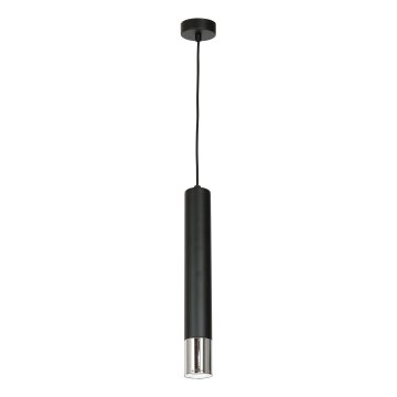 Candelabro suspenso NEST 1xGU10/8W/230V preto/cromado brilhante